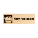 Kitty Poo Room Door Sign